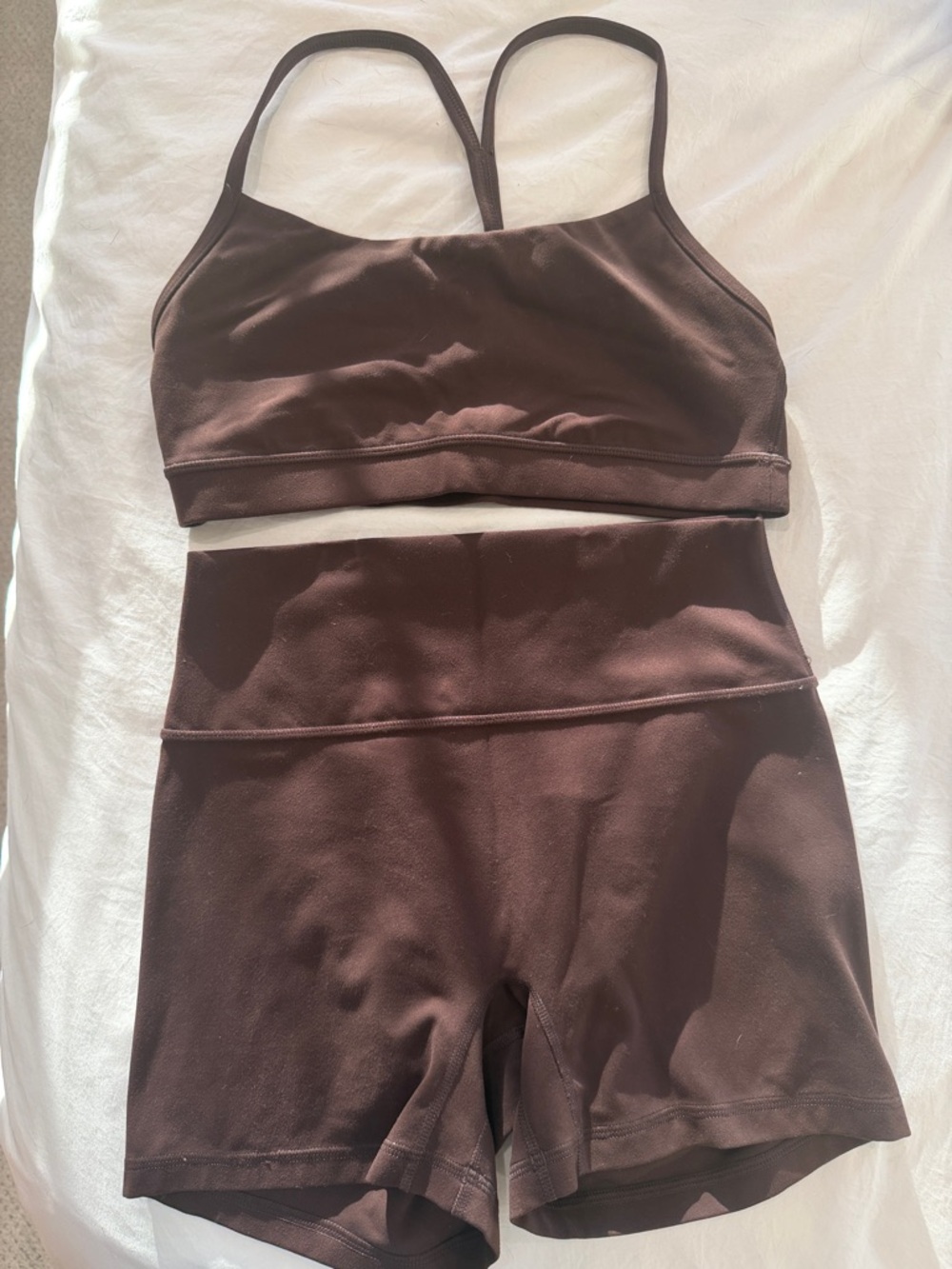 CRZ yoga brown activewear set
Top & shorts size S